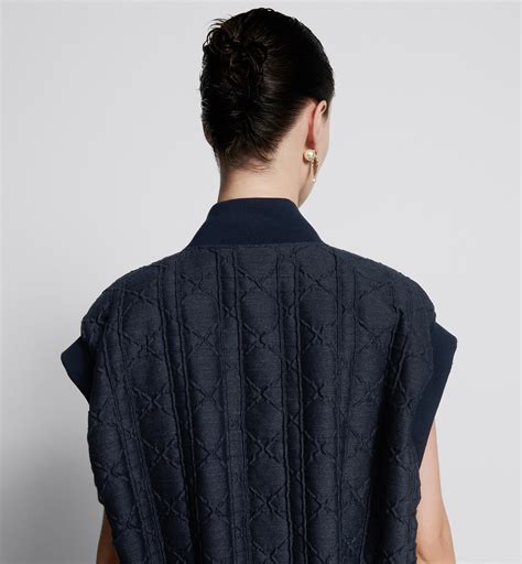 dior macrocannage vest|Macrocannage Vest Blue Technical Cotton Cloqué with Denim .